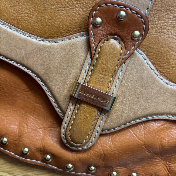 AMAZING western style leather Michael kore purse early 2010s * read descrpitoion - Picture 2 of 10